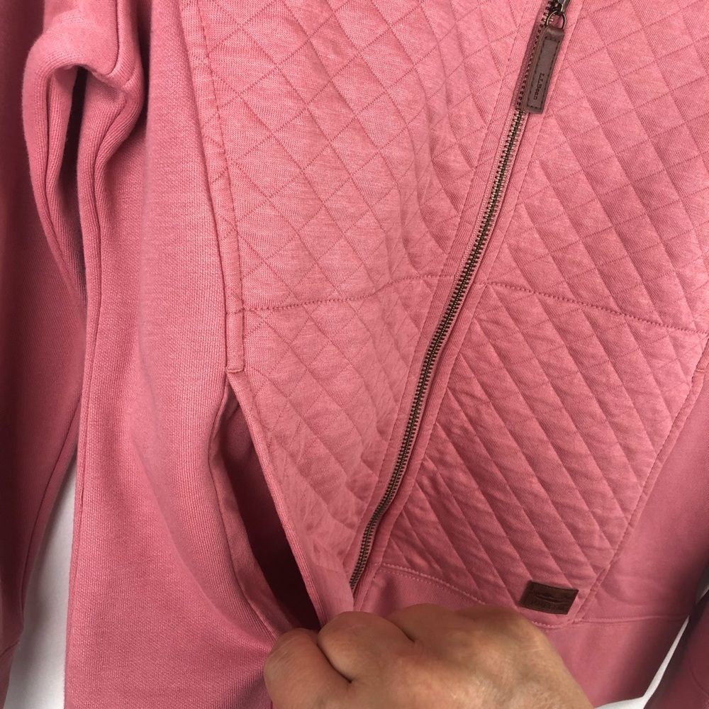 L.L. Bean Rose Wash Quilted Full Zip Sweatshirt - Picture 7 of 11